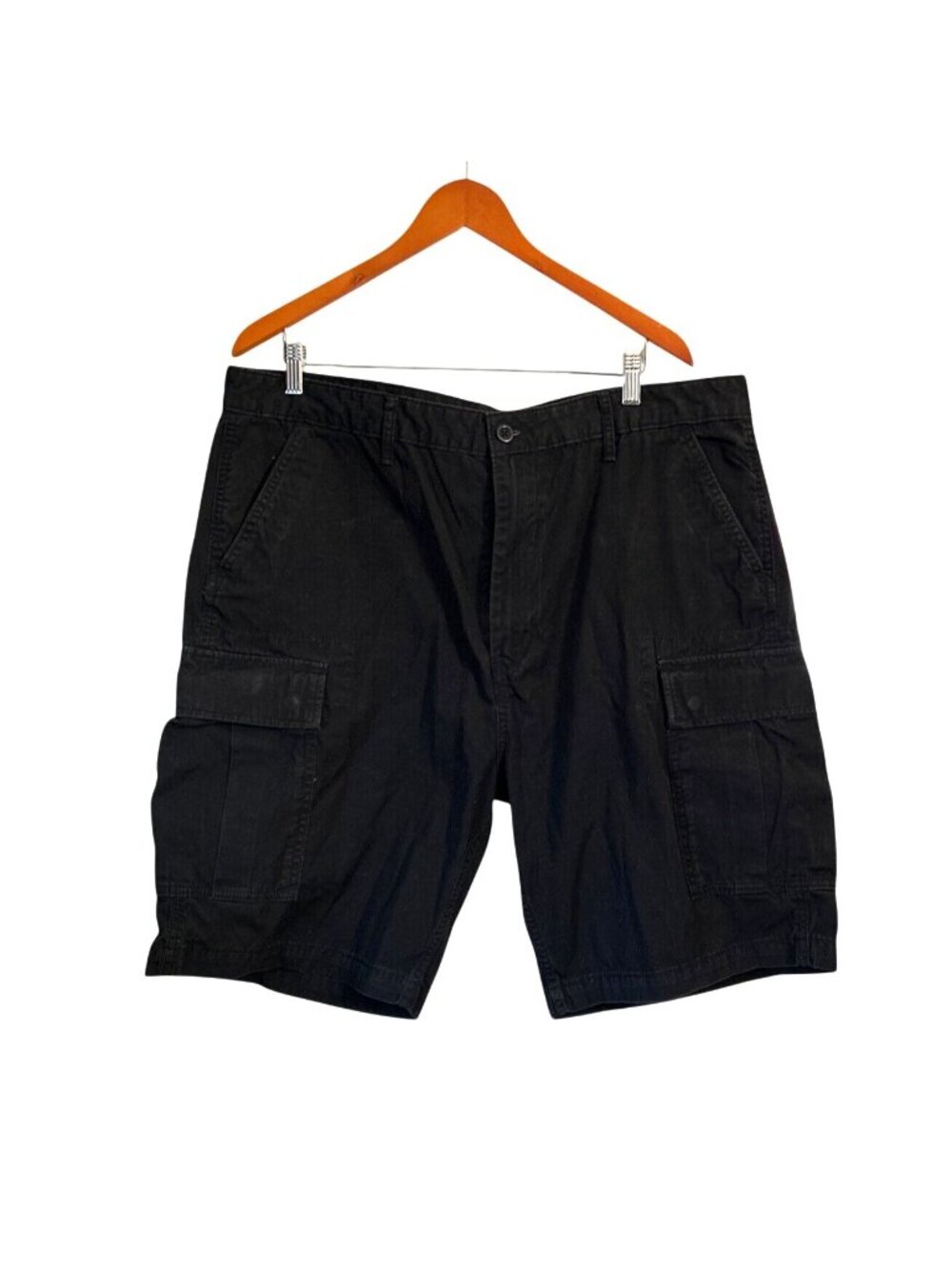 Levis Mens Black Cargo Shorts W40 Cotton Casual Wear Outdoor